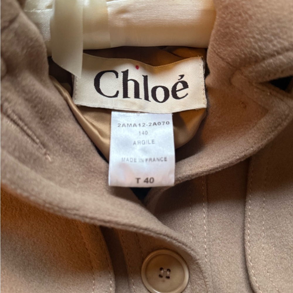 Chloe Classic Tan Trench Coat - Picture 3 of 7